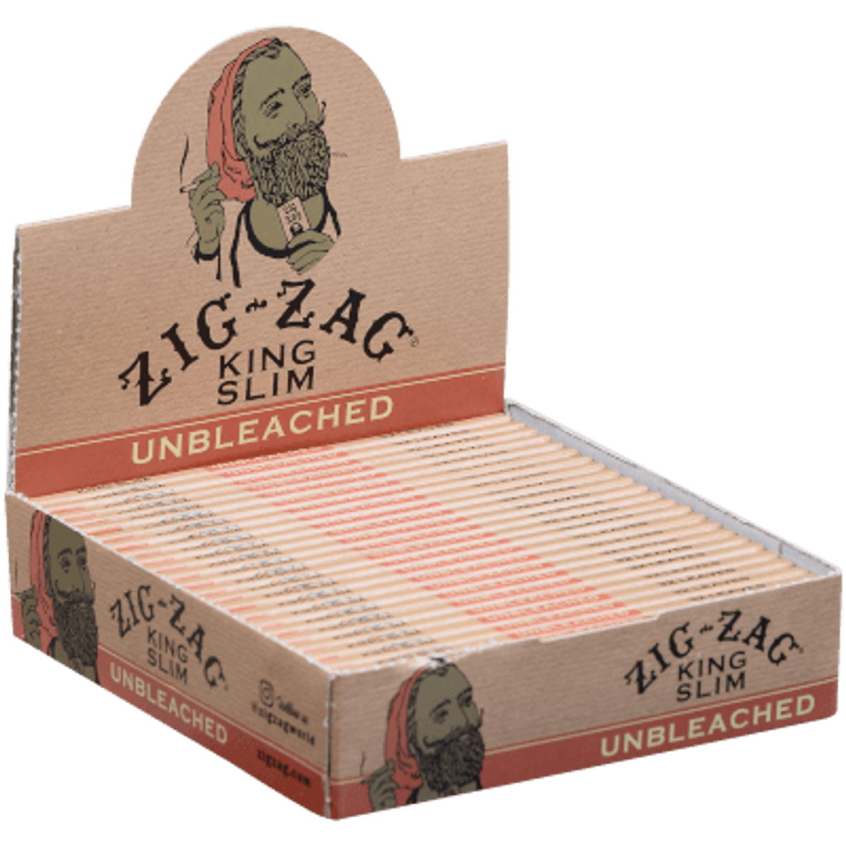 Zig Zag Unbleached King Slim Papers / 32ct / 24pk